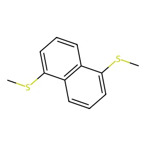 Naphthalene, 1,5-bis(methylthio)- structure