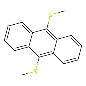 Anthracene, 9,10-bis(methylthio)- structure