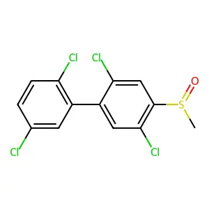1,1'-Biphenyl, 2,2',5,5'-tetrachloro-4-(methylsulfinyl)- structure