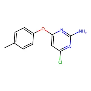 4-Chloro-6-(4-methylphenoxy)pyrimidin-2-amine structure