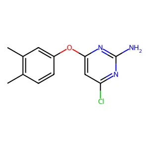 4-Chloro-6-(3,4-dimethylphenoxy)pyrimidin-2-amine structure