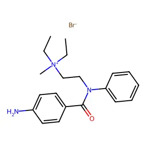 Ammonium, (2-(p-amino-N-phenylbenzamido)ethyl)diethylmethyl-, bromide structure