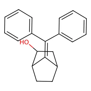 7-(Diphenylmethylene)bicyclo(2.2.1)heptan-2-ol structure
