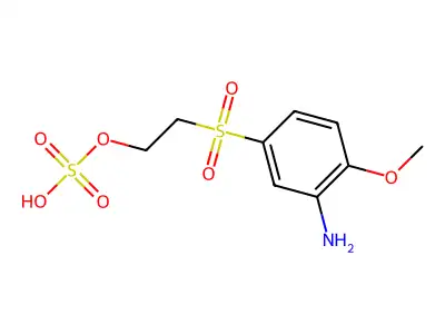 Ethanol, 2-[(3-amino-4-methoxyphenyl)sulfonyl]-, 1-(hydrogen sulfate) structure
