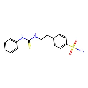 1-Phenyl-3-[2-(4-sulfamoylphenyl)ethyl]thiourea structure