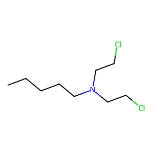 Pentylamine, N,N-bis(2-chloroethyl)- structure