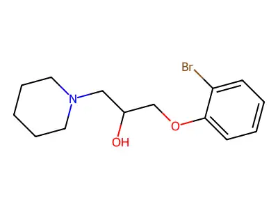 1-(2-Bromophenoxy)-3-piperidin-1-ylpropan-2-ol structure