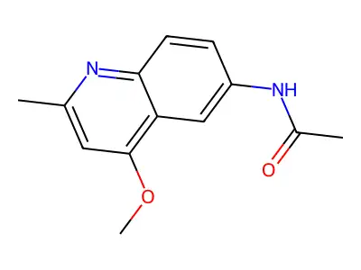 N-(4-methoxy-2-methylquinolin-6-yl)acetamide structure