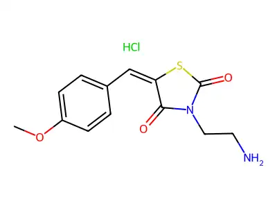 3-(2-Aminoethyl)-5-[(4-methoxyphenyl)methylidene]-1,3-thiazolidine-2,4-dione structure