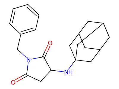 3-(Adamantanylamino)-1-benzylazolidine-2,5-dione structure