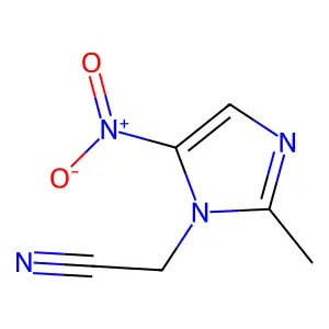 Imidazole, 1-(cyanomethyl)-2-methyl-5-nitro- structure