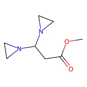 Propionic acid, 3,3-bis(1-aziridinyl)-, methyl ester structure