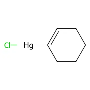Cyclohexene, 1-mercuric chloride structure
