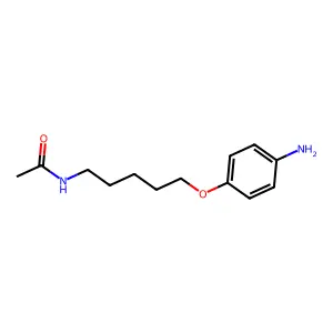 N-(5-(对氨基苯氧基)戊基)乙酰胺 structure