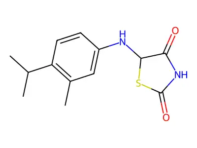 5-(4-Isopropyl-3-methylanilino)-1,3-thiazolane-2,4-dione structure