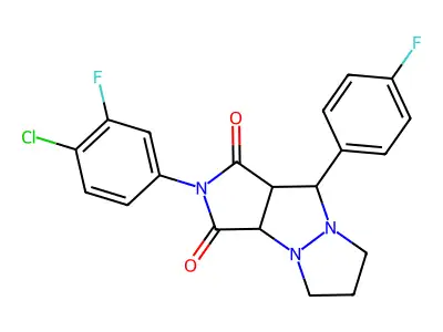 C20H16ClF2N3O2 structure