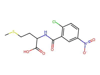 2-[(2-Chloro-5-nitrophenyl)formamido]-4-(methylsulfanyl)butanoic acid structure