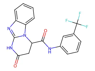 C18H13F3N4O2 structure