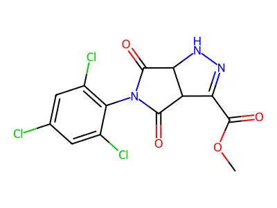 C13H8Cl3N3O4 structure