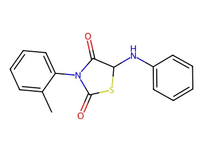 3-(2-Methylphenyl)-5-(phenylamino)-1,3-thiazolidine-2,4-dione structure