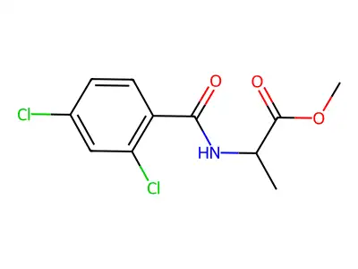 Methyl 2-[(2,4-dichlorophenyl)formamido]propanoate structure