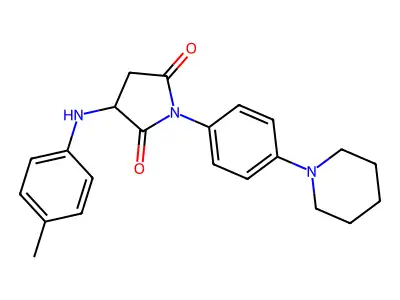 1-(4-(Piperidin-1-yl)phenyl)-3-(p-tolylamino)pyrrolidine-2,5-dione structure