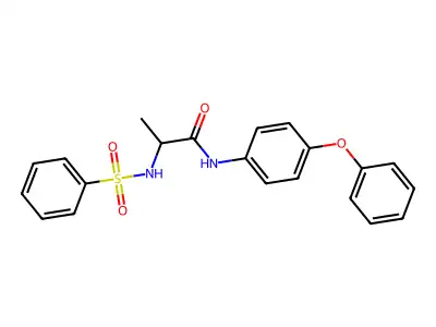 2-(benzenesulfonamido)-N-(4-phenoxyphenyl)propanamide structure