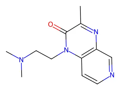 Pyrido(3,4-b)pyrazin-2(1H)-one, 1-(2-(dimethylamino)ethyl)-3-methyl- structure