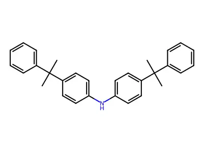 Benzenamine, 4-(1-methyl-1-phenylethyl)-N-[4-(1-methyl-1-phenylethyl)phenyl]- structure