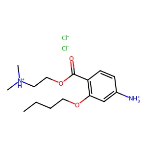 2-(Dimethylamino)ethyl 4-amino-2-butoxybenzoate--hydrogen chloride (1/2) structure
