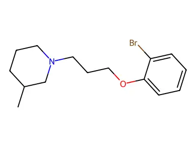 1-(3-(2-Bromophenoxy)propyl)-3-methylpiperidine structure