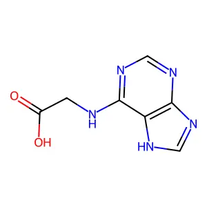 (9H-Purin-6-ylamino)-acetic acid structure