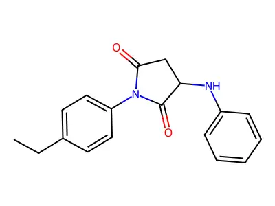 1-(4-Ethylphenyl)-3-(phenylamino)pyrrolidine-2,5-dione structure