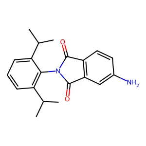 2-(2,6-diisopropylphenyl)-5-amino-1H-isoindole-1,3-dione structure