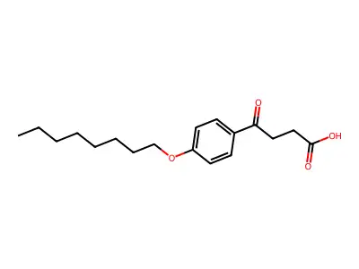 4-[4-(Octyloxy)phenyl]-4-oxobutanoic acid structure