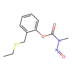 CARBAMIC ACID, METHYLNITROSO-, alpha-(ETHYLTHIO)-o-TOLYL ESTER structure