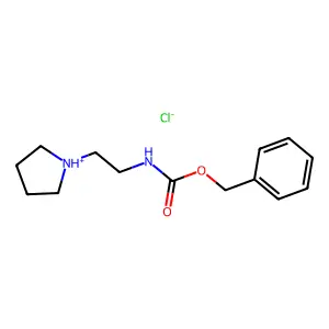 Carbamic acid, (2-pyrrolidinylethyl)-, benzyl ester, monohydrochloride structure