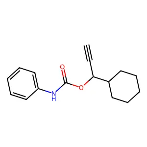苯胺甲酸-1-环己基-2-丙炔-1-基酯 structure