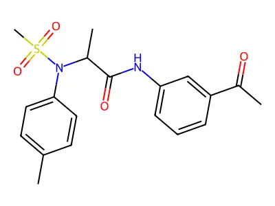 N-(3-acetylphenyl)-2-(4-methyl-N-methylsulfonylanilino)propanamide structure