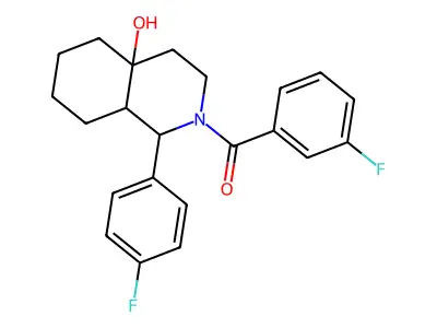 C22H23F2NO2 structure