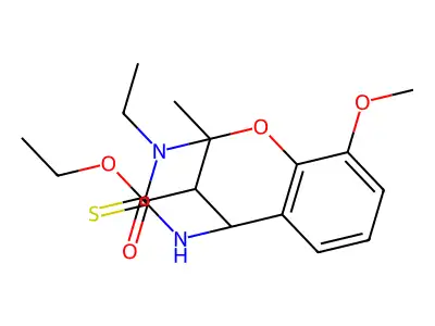 ethyl 3-ethyl-10-methoxy-2-methyl-4-thioxo-3,4,5,6-tetrahydro-2H-2,6-methano-1,3,5-benzoxadiazocine-11-carboxylate structure