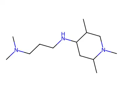 N,N-dimethyl-N'-(1,2,5-trimethylpiperidin-4-yl)propane-1,3-diamine structure