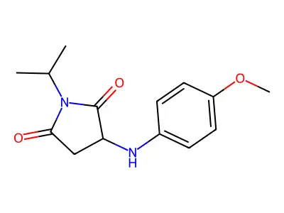 1-Isopropyl-3-((4-methoxyphenyl)amino)pyrrolidine-2,5-dione structure