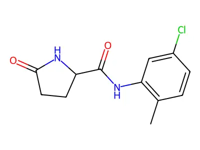 N-(5-Chloro-2-methylphenyl)-5-oxo-2-pyrrolidinecarboxamide structure