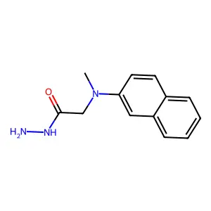 N-甲基-N-(2-萘基)甘氨酸酰肼 structure