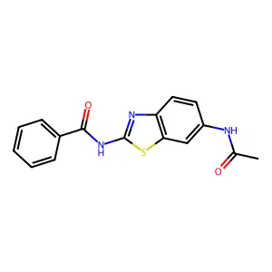 N-(6-acetamido-1,3-benzothiazol-2-yl)benzamide structure