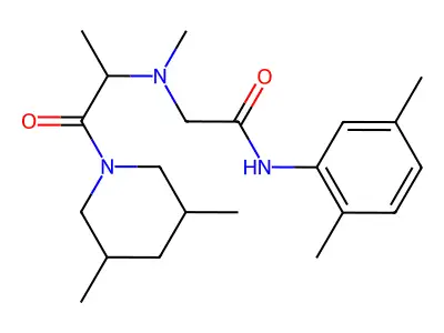 N-(2,5-dimethylphenyl)-2-[[1-(3,5-dimethylpiperidin-1-yl)-1-oxopropan-2-yl]-methylamino]acetamide structure
