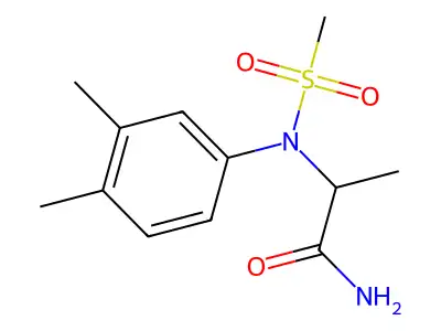2-(3,4-dimethyl-N-methylsulfonylanilino)propanamide structure