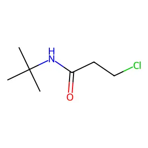 N-tert-butyl-3-chloropropanamide structure