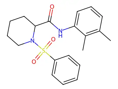 1-(benzenesulfonyl)-N-(2,3-dimethylphenyl)piperidine-2-carboxamide structure